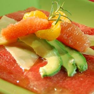 Carpaccio de sandía Carpaccio de sandía