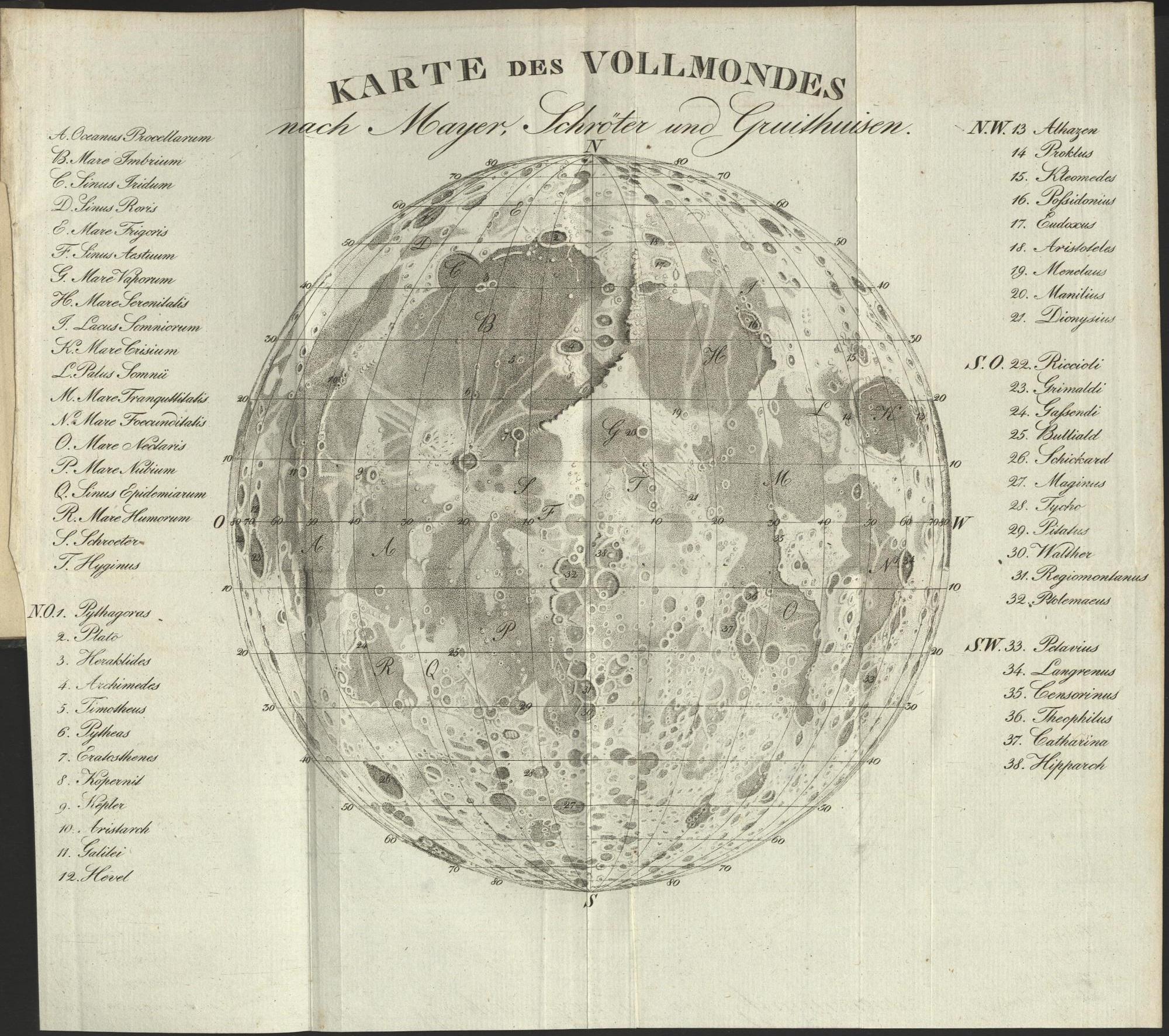 Mapa de la Luna de 1829