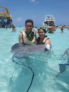 Nadar con rayas, Islas Cayman Nadar con rayas, Islas Cayman