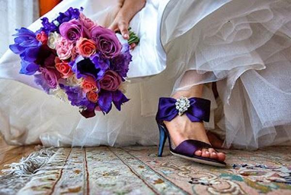 Zapatos de novia con color Zapatos de novia con color