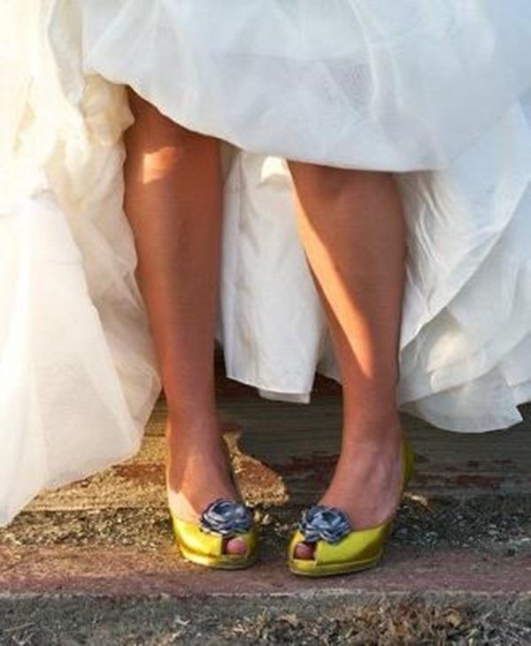 Zapatos de novia con color Zapatos de novia con color