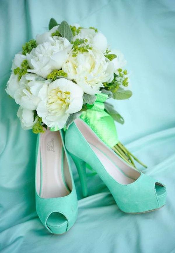 Zapatos de novia con color Zapatos de novia con color