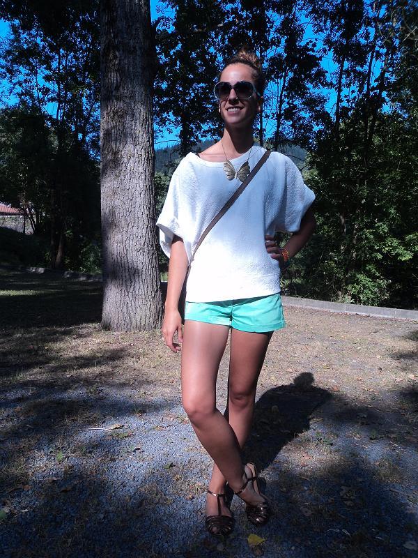 Mint shorts green shorts