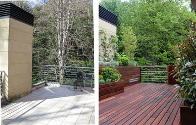 diseño de jardin en terraza 031 Diseño de Jardines: fotos del antes y después