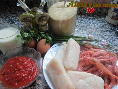 FLAN DE MERLUZA Y GAMBAS FLAN DE MERLUZA Y GAMBAS