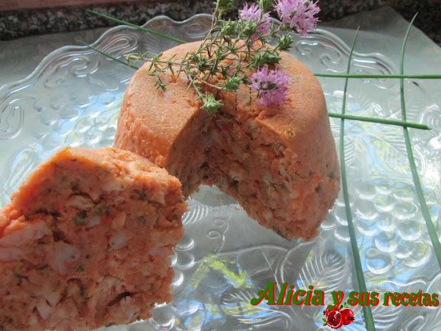 FLAN DE MERLUZA Y GAMBAS FLAN DE MERLUZA Y GAMBAS