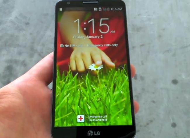 Diseño del LG G2