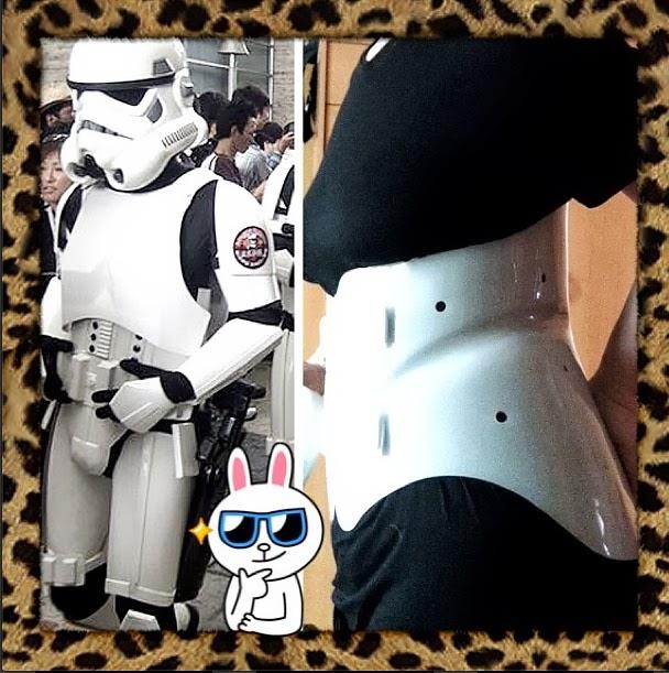 Esta es la pinta que llevo ahora, a lo Soldado Imperial de la Guerra de las Galaxias :) Feliz Verano con Nivea