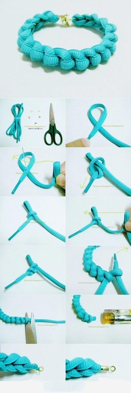 UN CORDÓN DE COLOR = PULSERA DIY