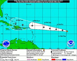 Tormenta Dorian podría afectar República Dominicana.