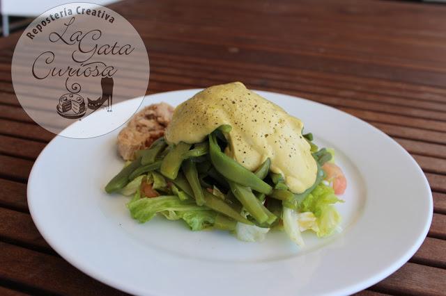 ENSALADA DE JUDIAS VERDES, CON MAYONESA DE AGUACATE ENSALADA DE JUDIAS VERDES, CON MAYONESA DE AGUACATE
