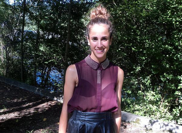 Transparent shirt burdeos shirt