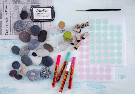 DIY: piedras de colores Steine bemalen