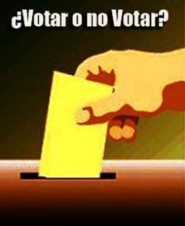 ¿Votar es colaborar en mantener esta farsa? Pues entonces me abstengo ¿Votar es colaborar en mantener esta farsa? Pues entonces me abstengo