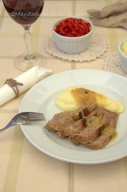 Rabillo de cadera de ternera a la mostaza Rabillo de cadera de ternera a la mostaza