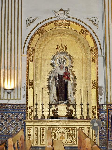 La Iglesia de San Buenaventura (8): el retablo de la Virgen del Carmen.