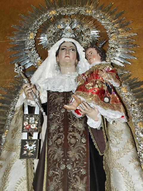 La Iglesia de San Buenaventura (8): el retablo de la Virgen del Carmen.