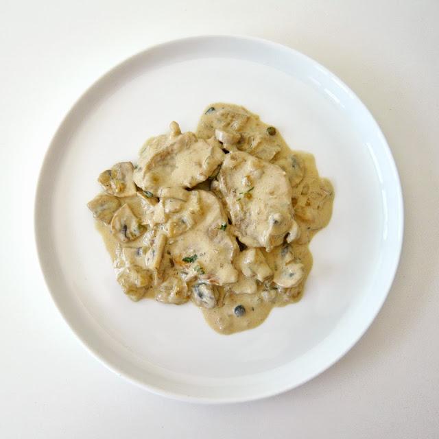 Solomillo con crema de queso azul Solomillo con crema de queso azul