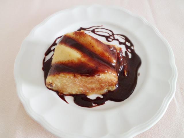 FLAN DE MAGDALENAS CON CHOCOLATE