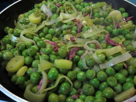 Tortilla de guisantes con jamón 04 Tortilla de guisantes con jamón