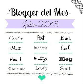 Blogger del Mes de Julio -