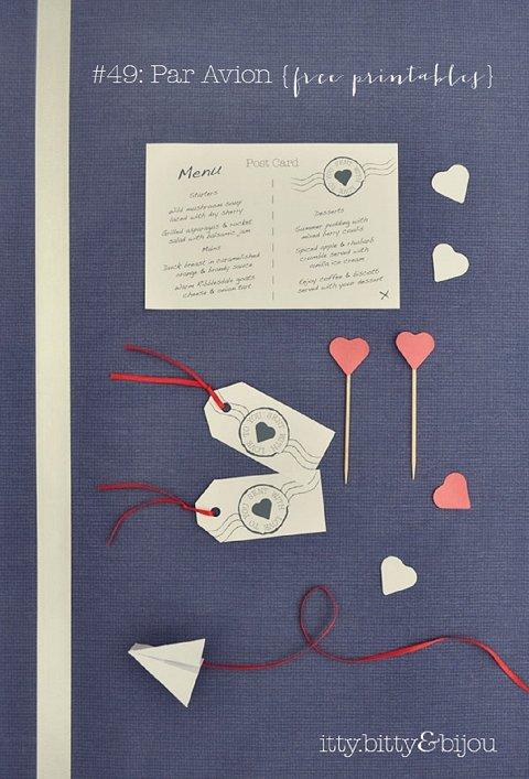 Imprimible de boda: Postales y tarjetas