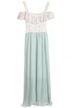 Favorites Sheinside Verde correa de espagueti del vestido de la gasa plisado floral