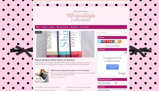 Mis 10 blogs de belleza favoritos Maquillaje y Otras Hierbas