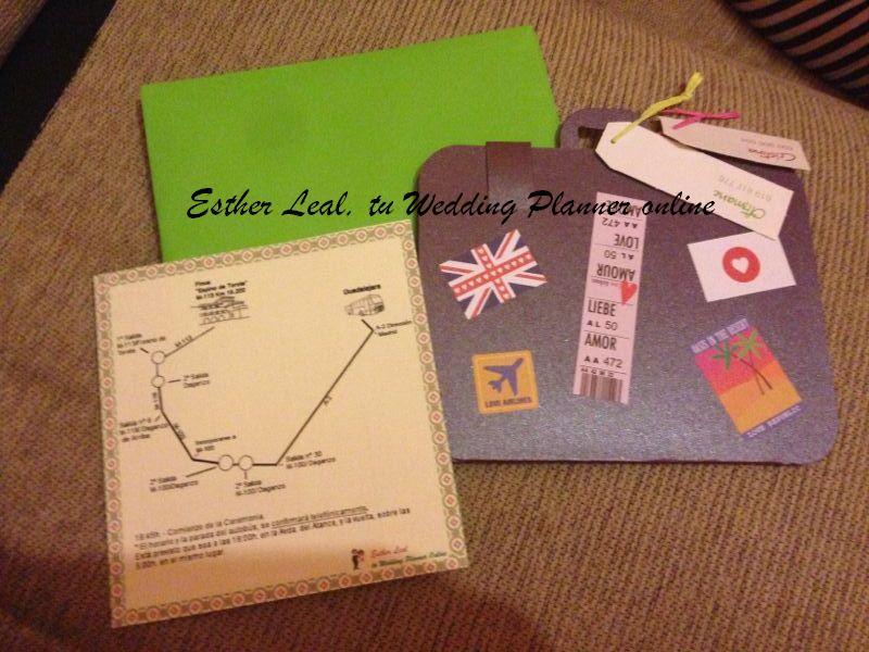A un mes de la Boda de O+C Invitacion y Plano Boda O+C