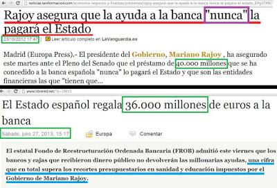 Un regalo a los bancos de casi 37.000 millones. Un regalo a los bancos de casi 37.000 millones.