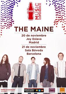 The Maine en Madrid y Barcelona en noviembre The Maine en Madrid y Barcelona en noviembre