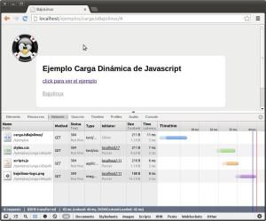 Carga dinámica de Javascript cargaDinamicaJavascript1