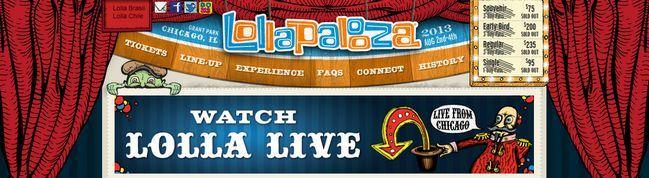 Ya pueden ver el streaming en vivo del famoso festival de música Lollapalooza! lollapalooza