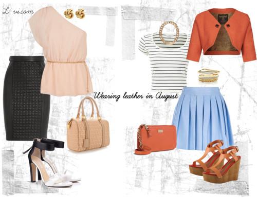 How to wear leather in August How to wear leather in August