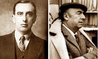 Los poetas Vicente Huidobro y Pablo Neruda anemigos, neruda, vicente