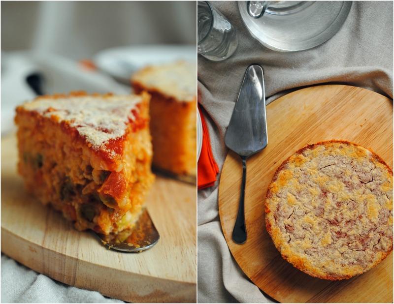 Degustabox y torta de arroz, pollo y verduras