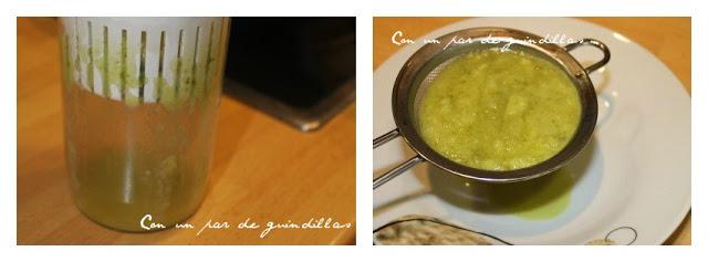 Rape con jamón y salsa de pimientos verdes Rape con jamón y salsa de pimientos verdes