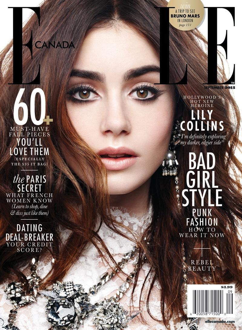 » Lily Collins - Elle Canada September 2013