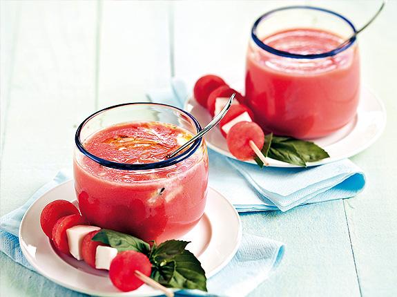 Sopas y cremas frías de verano de sandia