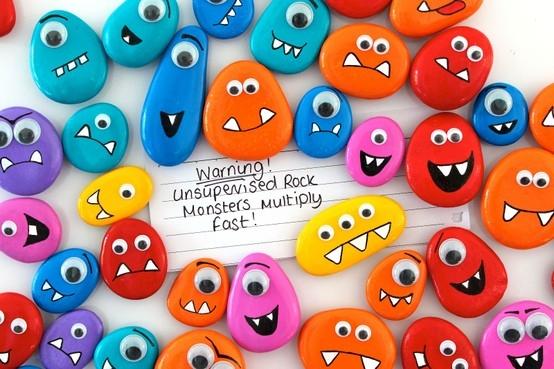 Manualidades - Pintar piedras de colores 03 Manualidades: pintar piedras de colores