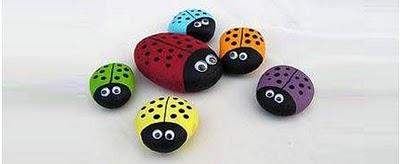 Manualidades - Pintar piedras de colores 07 Manualidades: pintar piedras de colores