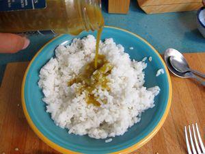 Ensalada hawaiiana de arroz