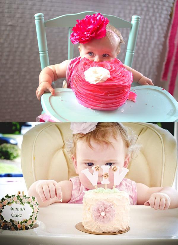 Los smash cakes, un costumbre muy divertido para el primer cumpleaños smash cakes para el primer cumpleaños