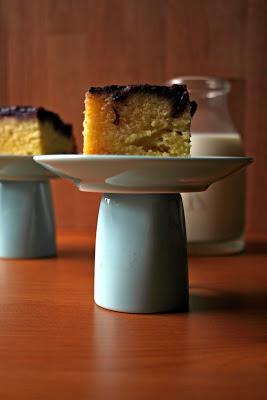 Bizcocho boca abajo de arándanos Bizcocho boca abajo de arándanos