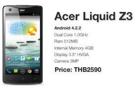 Acer Liquid Z3, el nuevo smartphone Android básico de Acer 3
