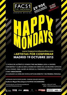 Happy Mondays el 19 de octubre en The Haçienda Madrid