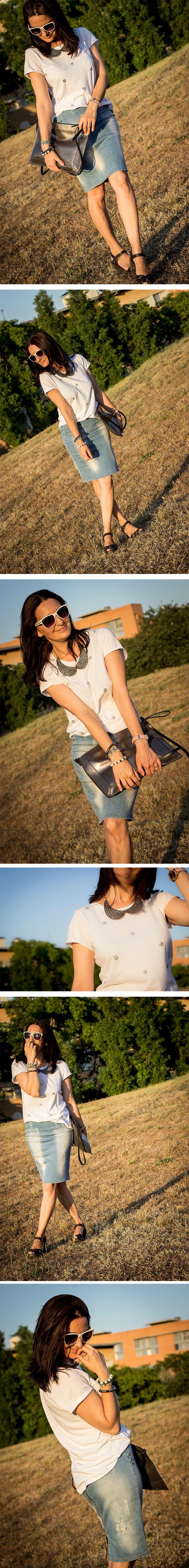 Falda lapiz tejana Falda lapiz tejana