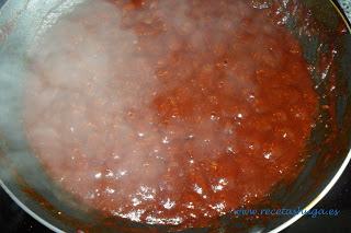 Salsa Barbacoa salsa pochando