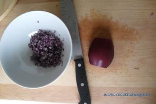 Salsa Barbacoa cebolla picada