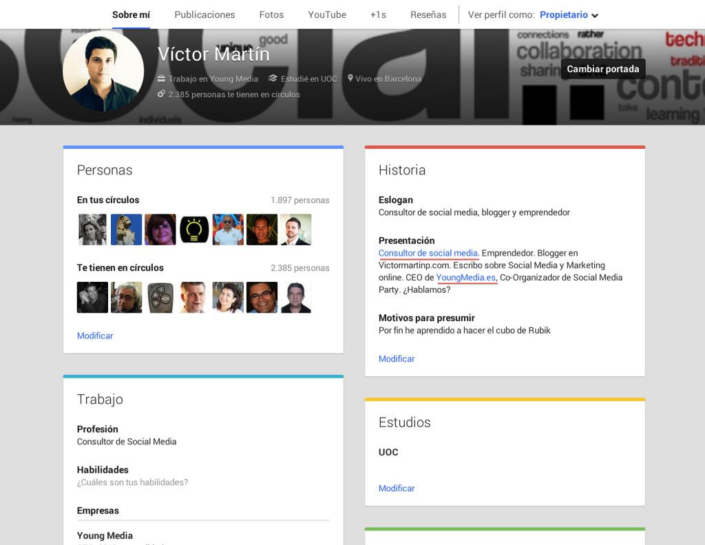 Cómo optimizar un perfil de Google+ para SEO optimizar perfil de google+